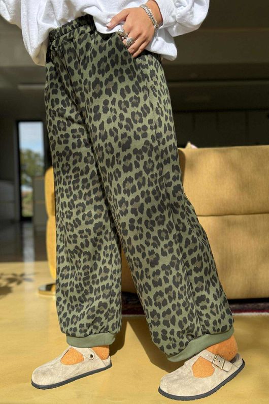 Scamp Leopard Demi Bloom Pant Olive - /5
